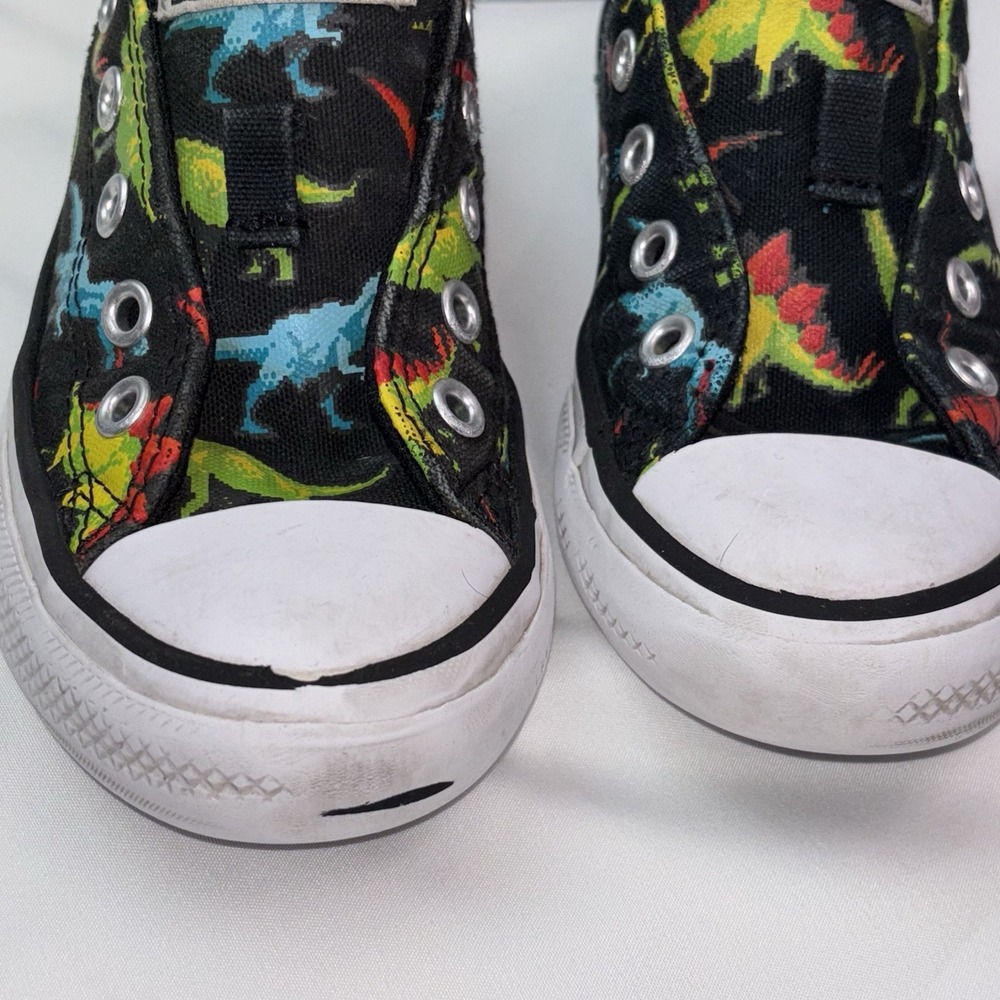 Converse Chuck‎ Taylor All Star Sneakers Dinosaurs Low Top Little Kids Size 11 - Picture 3 of 8